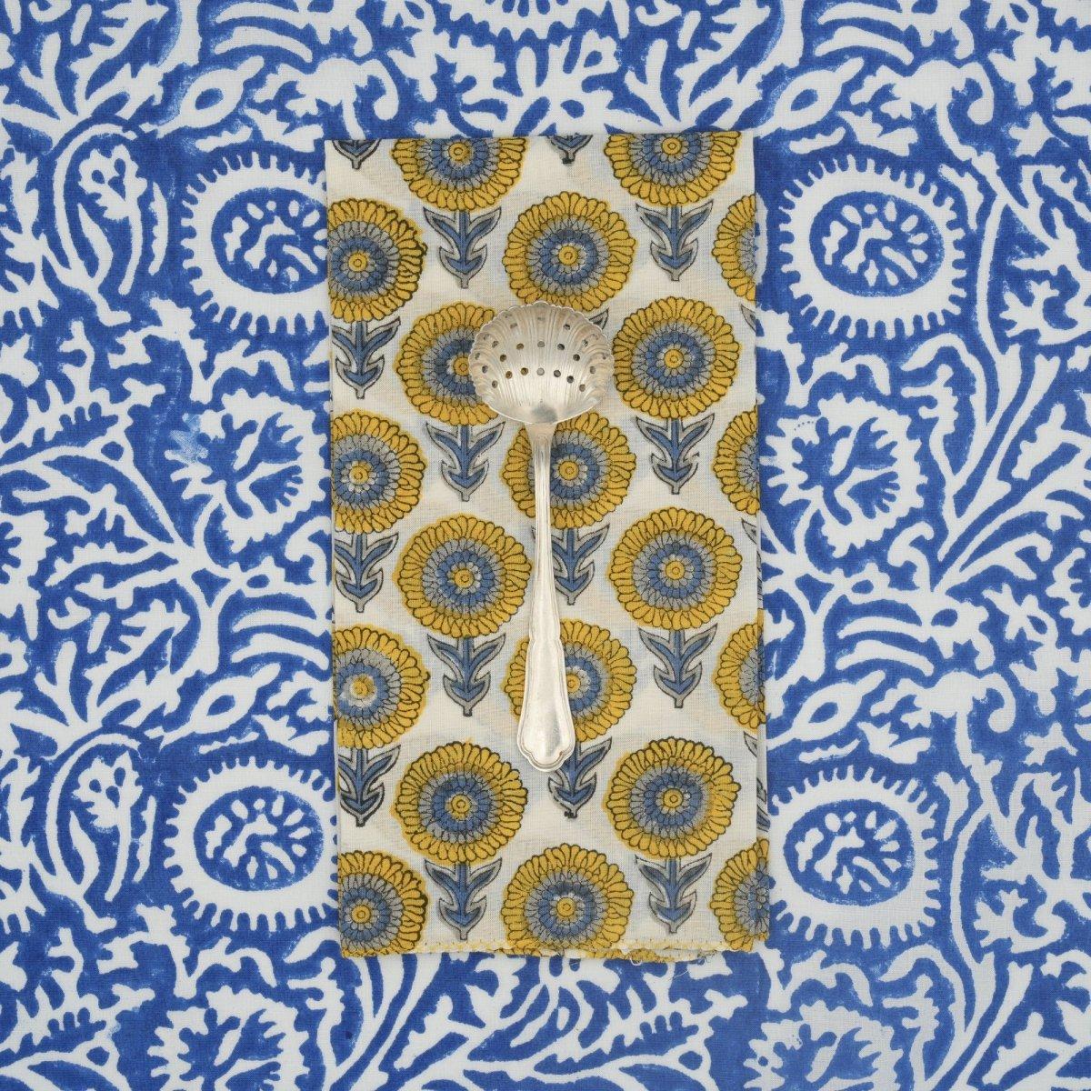 Servilletas Moonlight (Set de 4) – Algodón Reciclado Artesanal