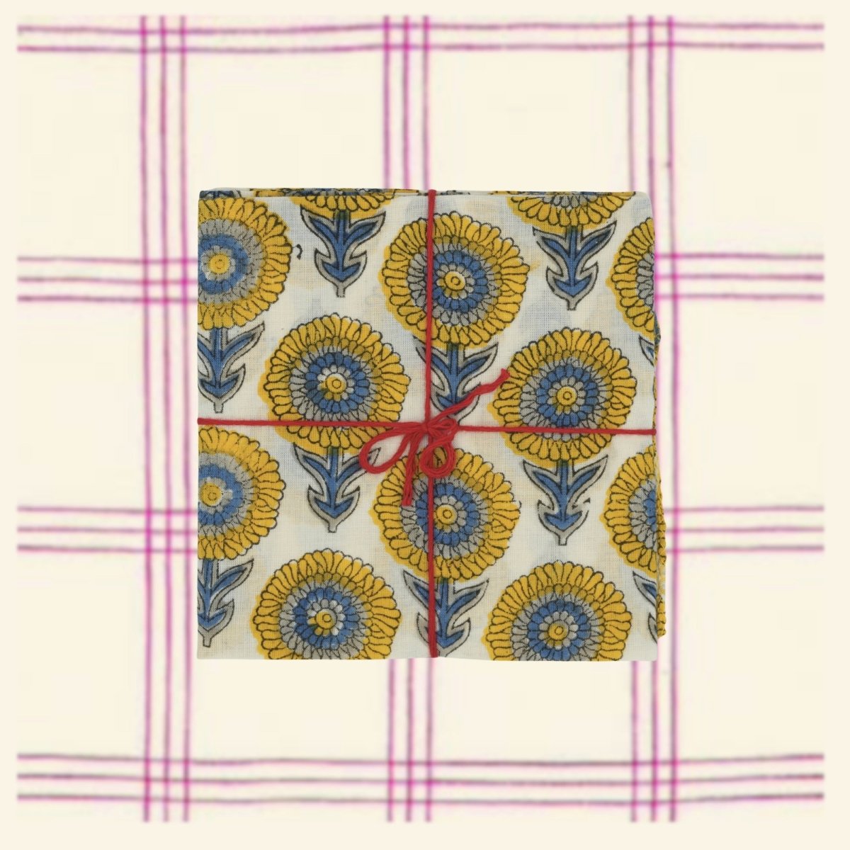 Servilletas Moonlight (Set de 4) – Algodón Reciclado Artesanal